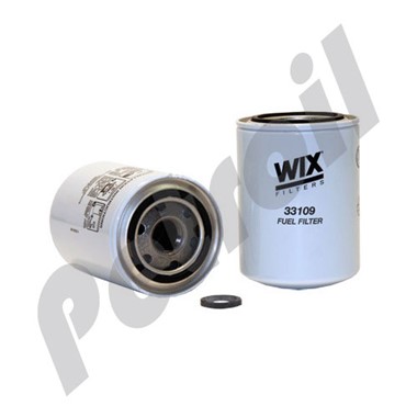 33109 Filtro Wix Combustible Roscado F3109 BF957 P550105 FF105  WK950/16X WP962/3X WK932/2 MF1103