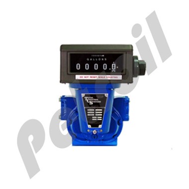 70020SP2AL Medidor Flujo TCS con registro Veeder Root totalizador  acumulativo 380 LPM (100 GPM) Flange/NPT 2" 150 PSI