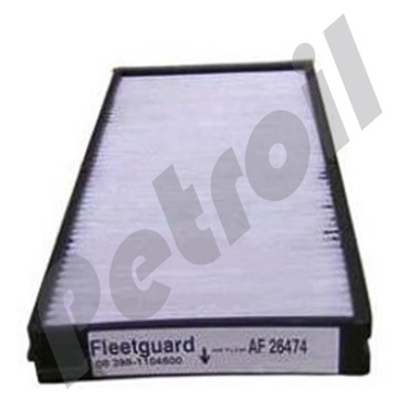 AF26474 Filtro Aire de Cabina Fleetguard Excavadoras Hyundai R320LC7  R210LC7 11N690760