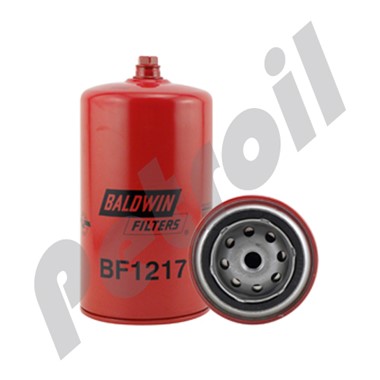 BF1217 Filtro Baldwin Combustible Roscado c/purga Iveco Eurocargo  Eurotech Eurotrakker 1908547 1907539 WK950/6 FS1254 F9017