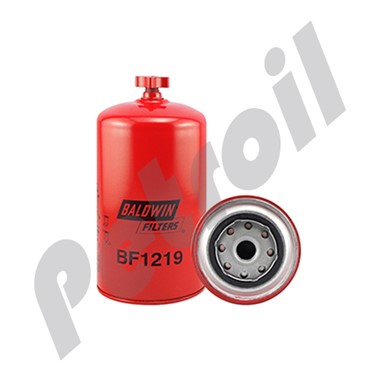 BF1219 Filtro Combustible Separador/Agua Baldwin c/drenaje Mack  483GB433B P551030 FS1219 LFF8040 33419 WF10050 PCS5064
