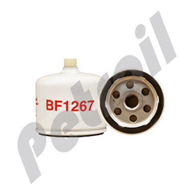 BF1267 Filtro Baldwin Combustible Roscado c/purga Plantas  Electricas Marinas Onan 1492106 P552374 FS19709