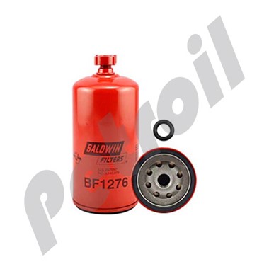 BF1276 Filtro Baldwin Combustible Roscado (Diesel)