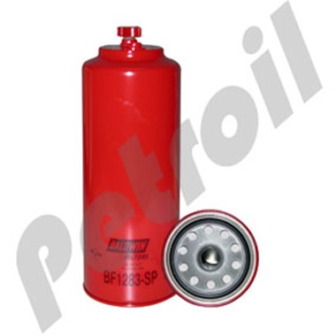 BF1283-SP Filtro Combustible Sep/Agua Baldwin Roscado c/Puerto Sensor  c/Drenaje Detroit Serie 60 Alliance ABP/N122R50407 P551025