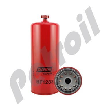 BF1283 Filtro Baldwin Combustible Roscado c/purga Caterpillar  1335673 R120 John Deere RE502203 33780 P551746 FS19591