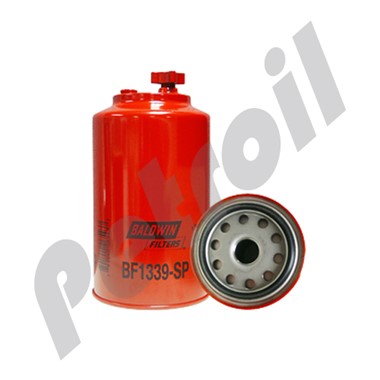 BF1339-SP Filtro Combustible Separador Baldwin Roscado c/Drenaje  c/Puerto Sensor R90P P559113 LFF5849U 33838 PS8486