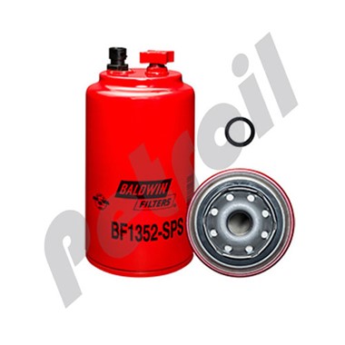 BF1352-SPS Filtro Separador Baldwin c/drenaje c/puerto Motores Cummins  QSB4.5 B4.5 B5.9 Cummins 3991498 FS19616 P550929 33091