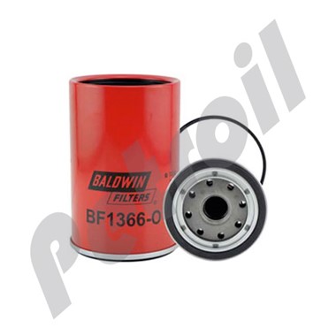 BF1366-O Filtro Combustible Separador/Agua Baldwin Roscado (usa Vaso)  Volvo 20998367 P505982 FS19735 33775 LFF3293 PS1087