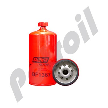 BF1367 Filtro Baldwin Combustible Roscado (Diesel)