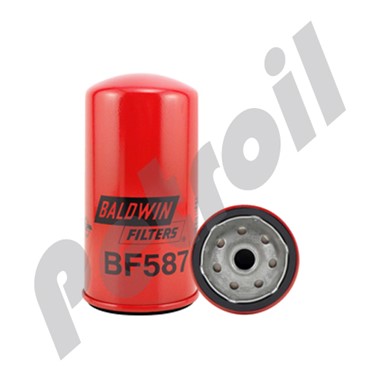 BF587 Filtro Baldwin Combustible Roscado sin drenaje Iveco  Secundario 1907640 Volvo 434061 33373 FF5284 BF587 P550587