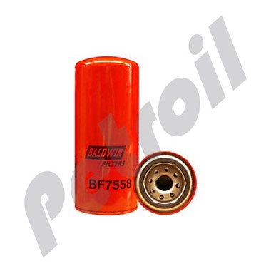 BF7558 Filtro Baldwin Combustible Roscado (Diesel)