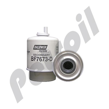 BF7673-D Filtro Baldwin Combustible c/purga John Deere RE50455 33531  FS19516 P550351 P551423