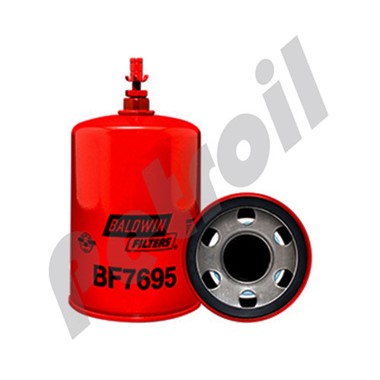 BF7695 Filtro Coalescente Baldwin Roscado para Gas Natural  c/drenaje Motores Cummins 3606712 3607140 NG5900 P550735 33