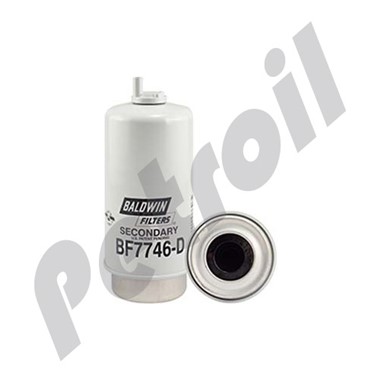 BF7746-D Filtro Combustible Sep/Agua Baldwin c/Drenaje Ford  YC159176AA Cartepillar 2289130 Sta 34470 35332 P551433 PS90