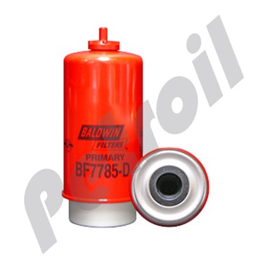 BF7785-D Filtro Baldwin Combustible c/drenaje Primario John Deere  RE509036 RE517180 P551435 FS19906 33977 WF10096 WK861 BF795