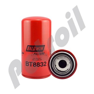 BT8832 Filtro Hidraulico Baldwin Roscado c/Bypass Hyster 1315621  Massey Ferguson 57410 P550445