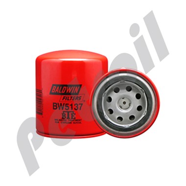 BW5137 Filtro Baldwin Refrigerante Roscado Cummins 209606 Allis  Chalmers 4681776 Cat9N3368 24071 WF2051 P554071 C4071 P5520