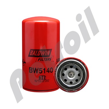 BW5140 USAR BW5075 Filtro Baldwin Refrigerante Roscado Caterpillar  1W5518 Clark 963797 3315788 24074 WF2055 P554074 BW5075 BW5