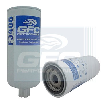 F3406 Filtro GFC Combustible Roscado c/drenaje Cummins 3329289  FS1000 33406 PSC289 P550901 P551000 2568753 BF1259