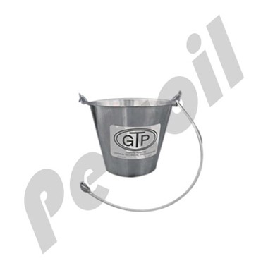 GTP-3905-1 Tobo Metalico Graduado Gammon, Material Acero Inoxidable,  Capacidad 5 Litros,