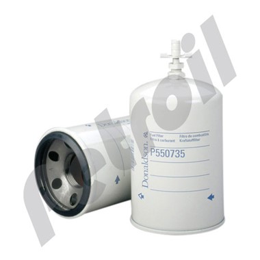 P550735 Filtro Combustible Gas Natural Donaldson Roscado c/Drenaje  Cummins 3606712 BF7695 NG5900 33416