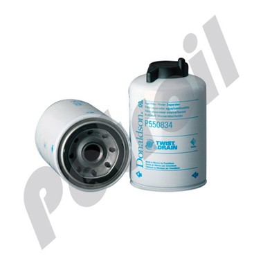 P550834 Filtro Combustible. Sep Agua Donaldson Roscado c/drenaje  Thermo King 118047 PS11221 BF9894 119342 129342 TP1362