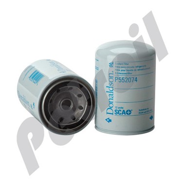 P552074 Filtro de Refrigerante Donaldson Roscado Cummins 3315114  3I1291 WF2074 LFW4074 24074 PR3911 WA94017