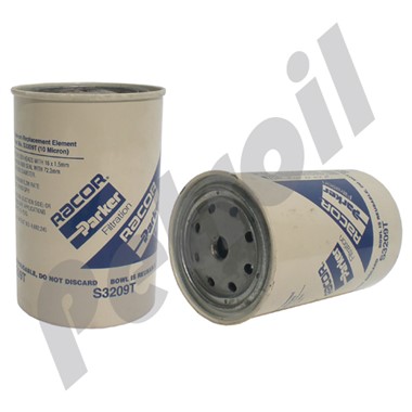 S3209T Elemento (Usa Vaso) Filtro/Separador Racor  Volvo/Scania/MAN/MTU 33358 PSC72/2 FF5052 10mic 60gph